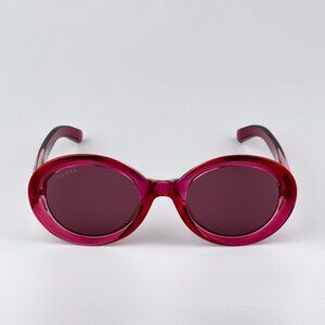 Gucci GG1722SA 004 BRAND NEW Sunglasses Transparent Red Burgundy Violet Unisex